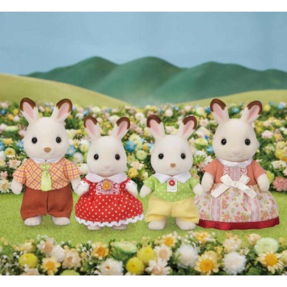Sylvanian Families Chocolate Rabbit Family Toy Playset for Ages 3 & Up Curious Minds