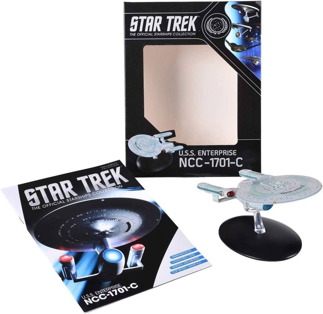 #10 U.S.S. Enterprise NCC-1701-C (Ambassador-class) Ship Model Die Cast Starship Window Boxed (Eaglemoss / Star Trek) Real Merch
