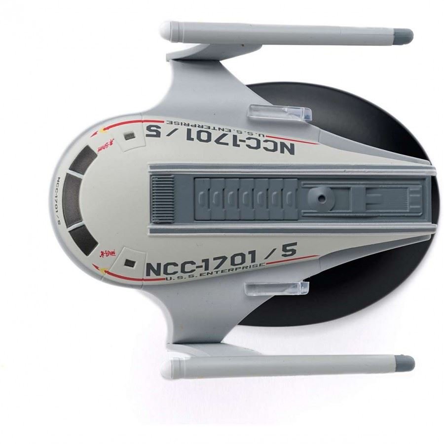 #18 U.S.S. Enterprise Shuttlecraft NCC-1701 / 5 "Al-Biruni" Matt Jefferies Shuttle Concept (TOS) Model Diecast Ship (Eaglemoss / Star Trek) Real Merch