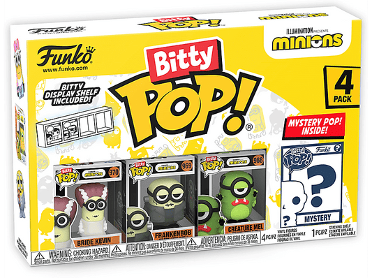 Funko Bitty Pop! Minions Frankenbob 4 Pack Assorted Funko