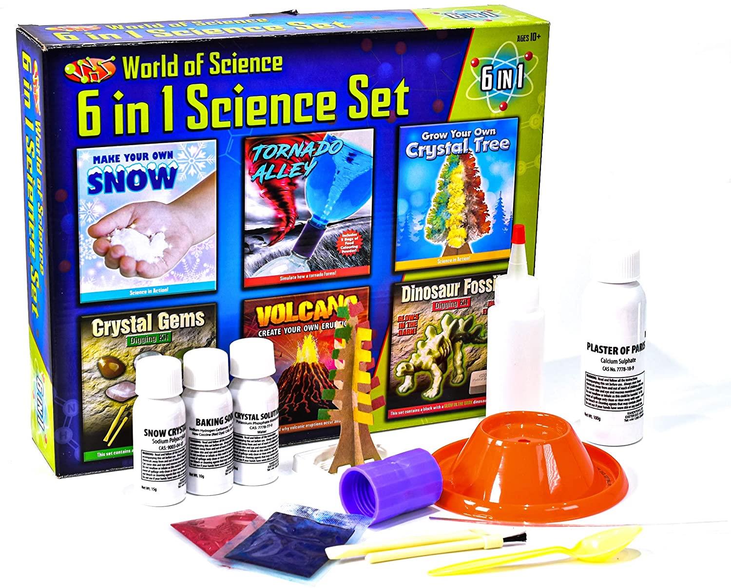 Children's 6-in-1 Home Science Experiment Starter Kit Curious Minds