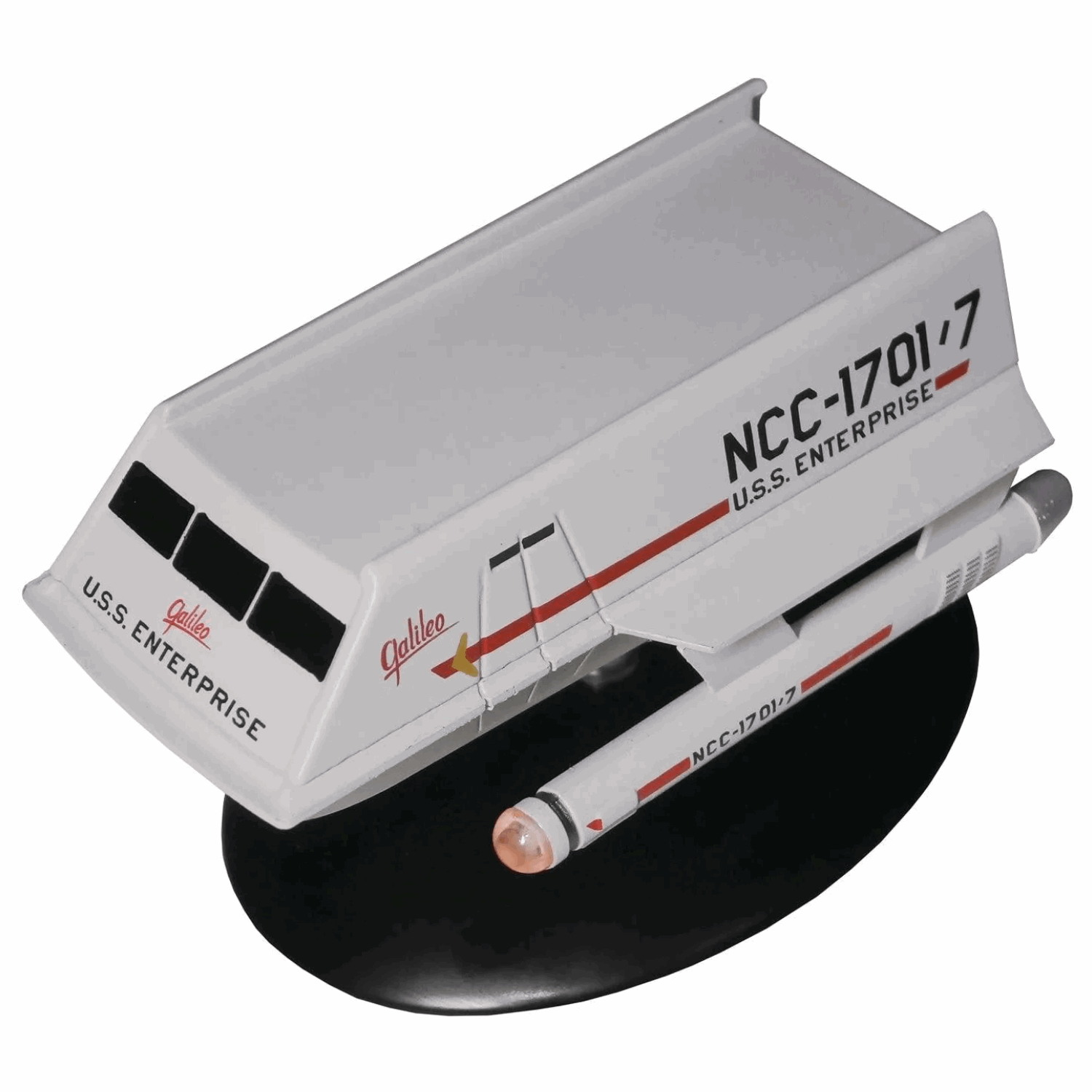 #01 Class-F Shuttlecraft NCC-1701/7 "Galileo" Shuttlecraft Model Die Cast Ship (Eaglemoss / Star Trek) Real Merch