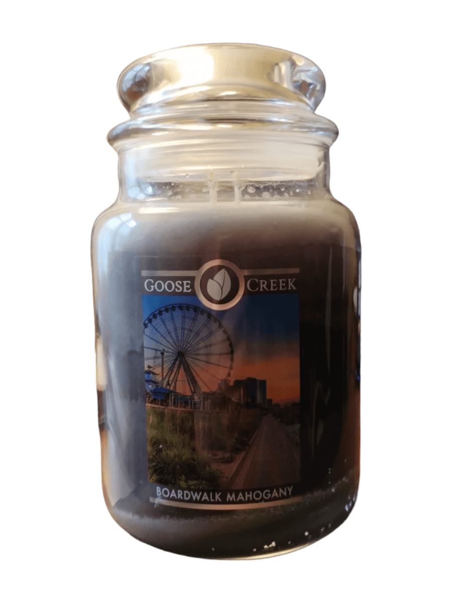 Goose Creek - Boardwalk Mahogany Large Jar Candle - The Imagination Shop