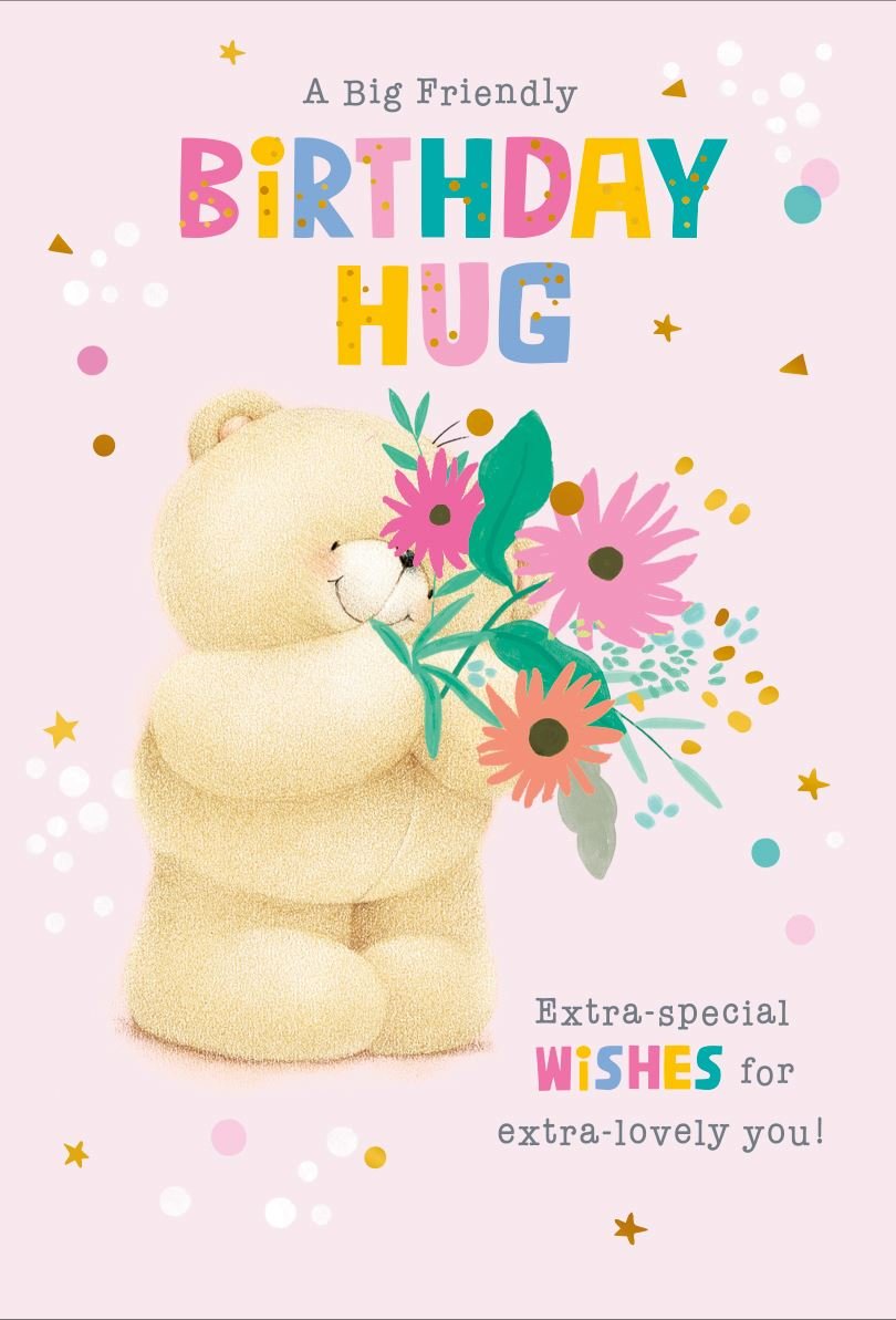 Hallmark - A Big Friendly Birthday Hug, Forever Friends Card - The Imagination Shop