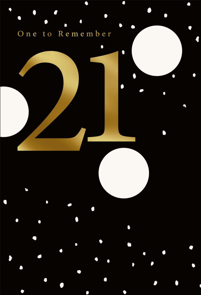 Hallmark - One to Remember 21st Birthday Card - The Imagination Shop