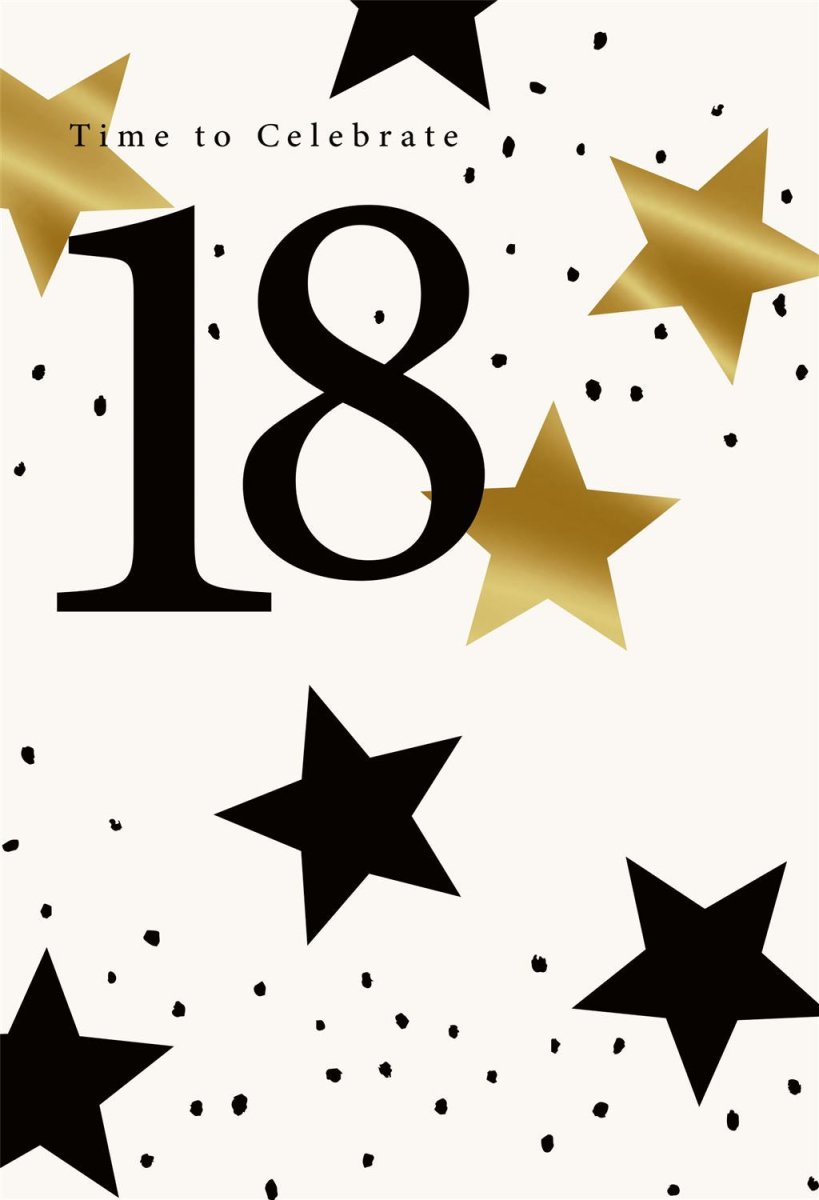 Hallmark - Time to Celebrate 18th Birthday Card - The Imagination Shop