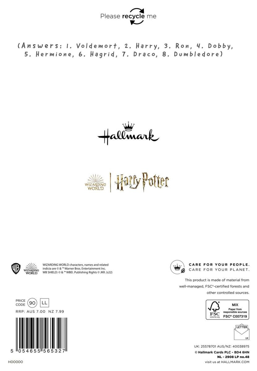 Hallmark - You're The Brightest Wizard Of Your Age Birthday Card for Girl - The Imagination Shop