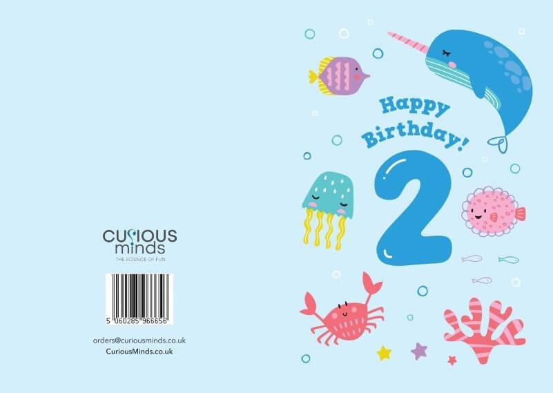 Happy Birthday Card - Age 2 (105 x 148 mm) - The Imagination ShopGifts > Cards > Birthday Cards
