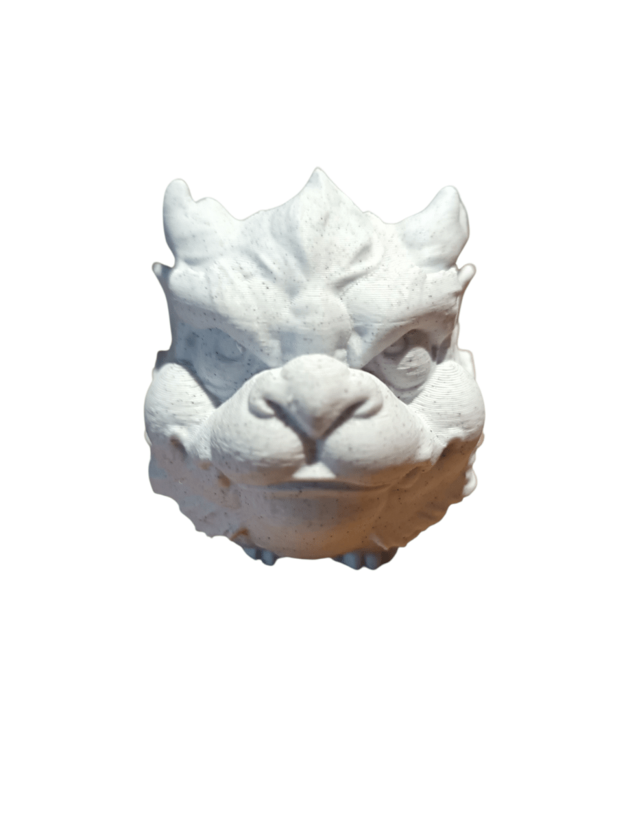 Happy Cute Goat Stone Effect Ornament PLA The Imagination Shop