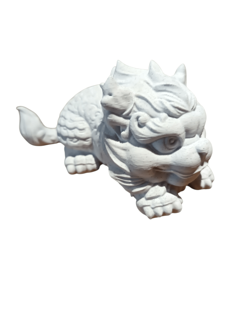 Happy Cute Stone Effect Lion Ornament PLA The Imagination Shop