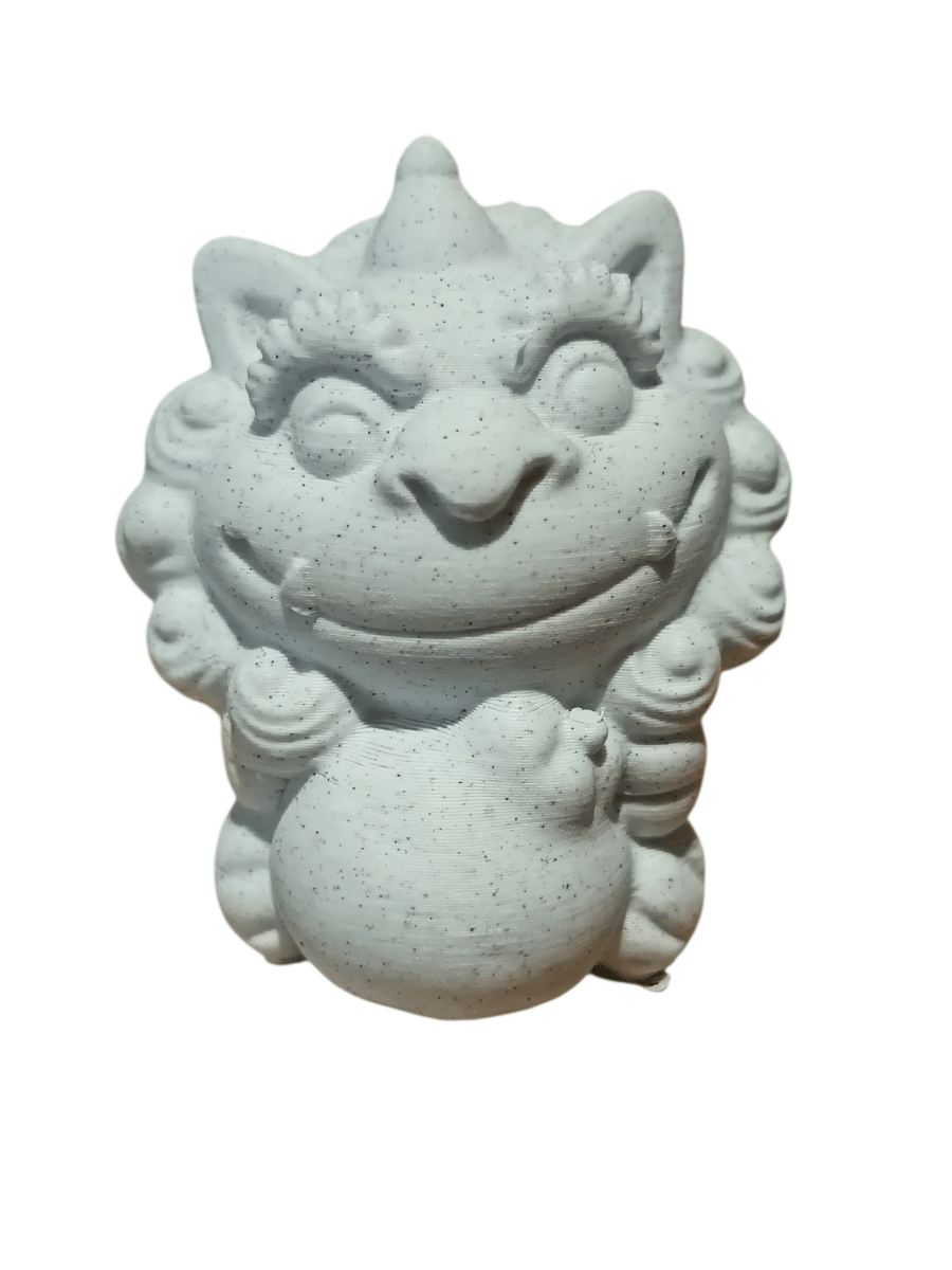 Happy Cute Stone Effect Shelf Ornaments (Pair) PLA The Imagination Shop