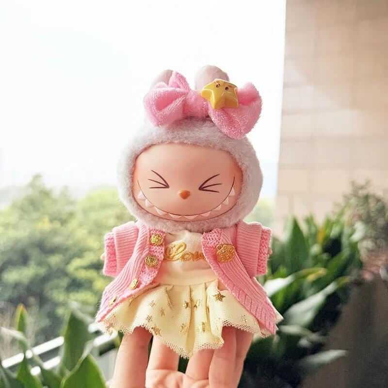 17cm Labubu Doll Clothes 3 Pieces - Outfit Plush doll clothes Macaron Cute Clothing DIY Kid Gift - Labubu Costume - Labubu Doll Clothes! Style 5 FOXLEY LONDON
