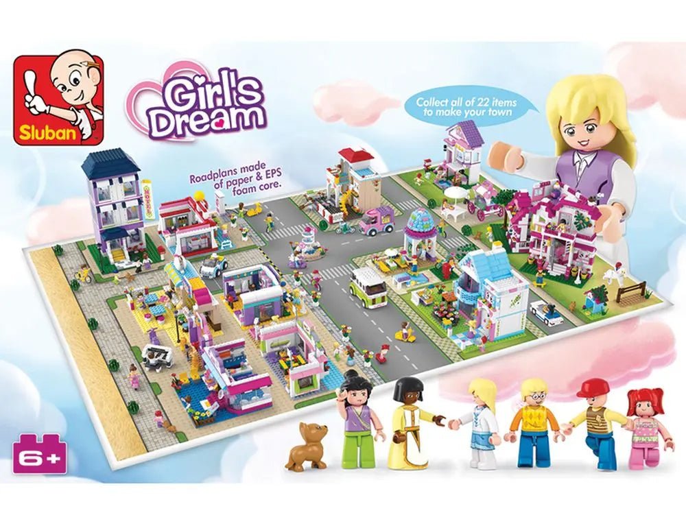 Sluban Girl's Dream Seaside Villa Building Brick Set Sluban