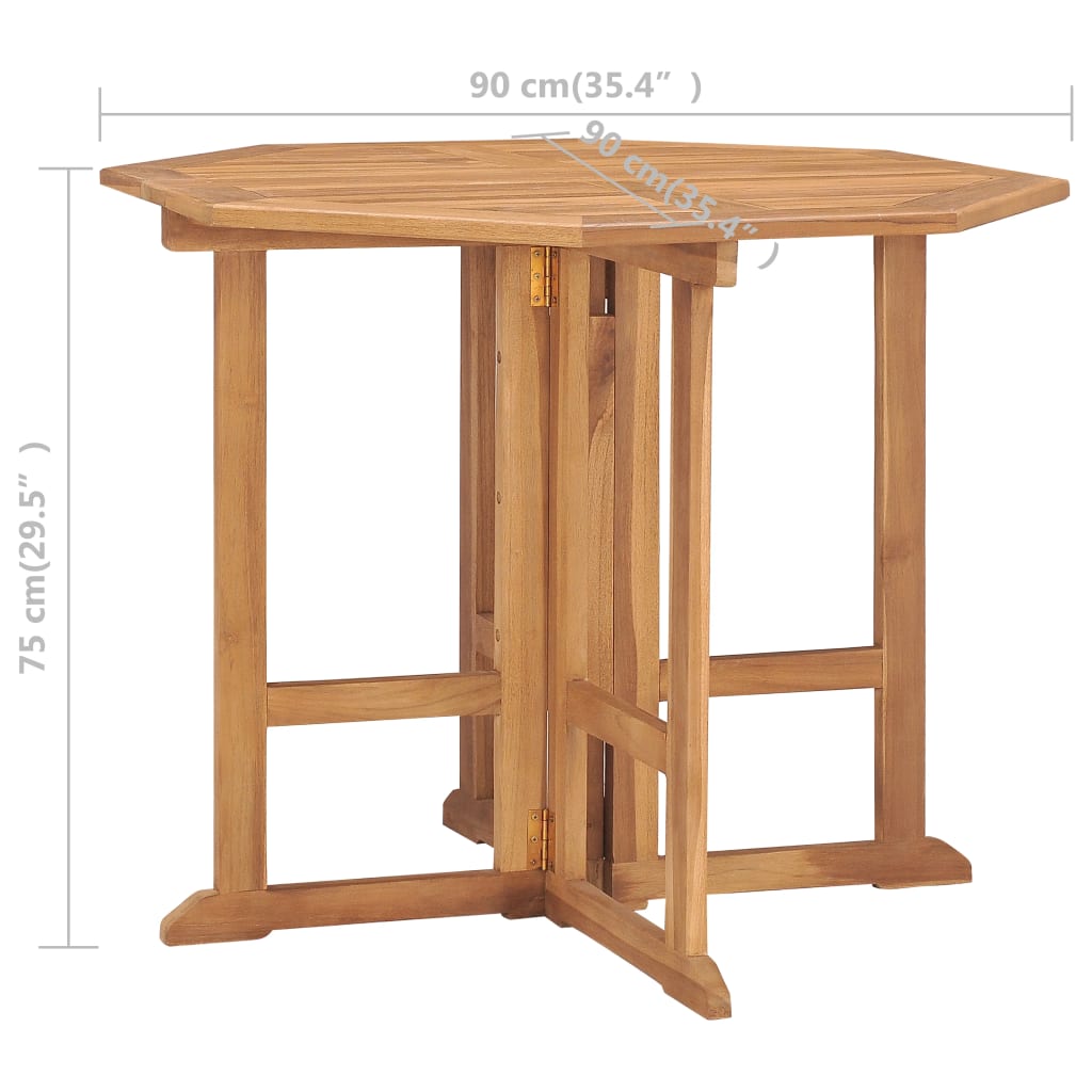 Rolva Teak Wood - 90cm Foldable Aura Alcove Design