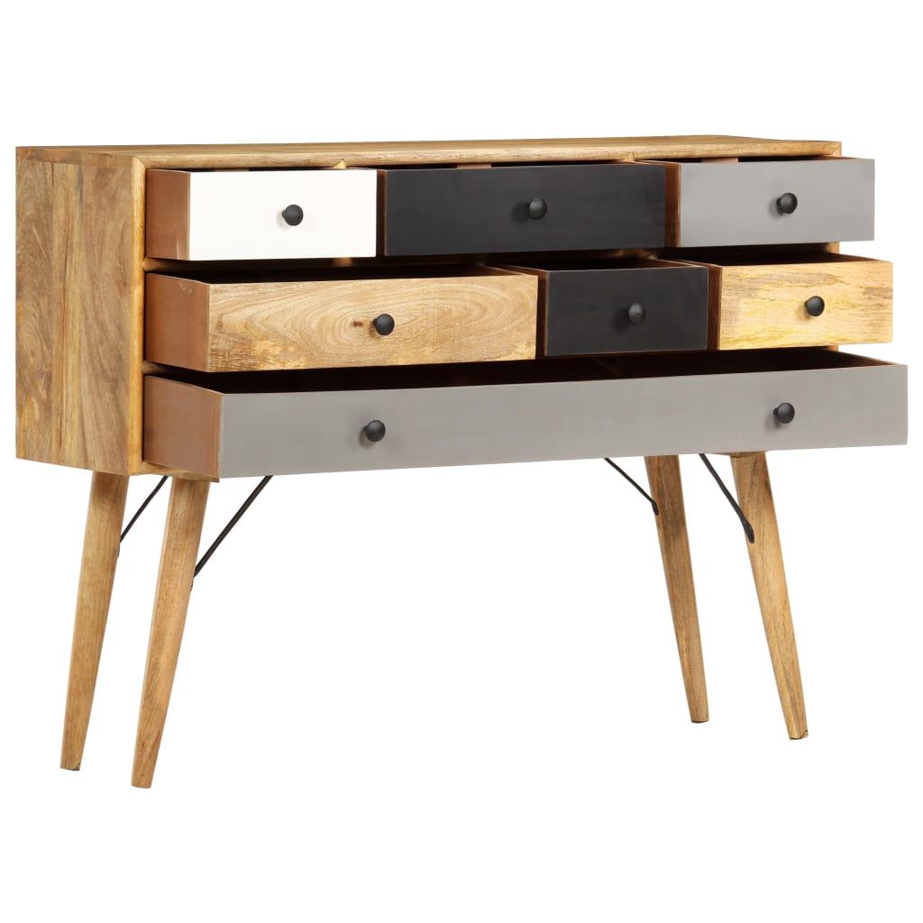 Luvira Mango Wood Sideboard - Handmade Aura Alcove Design