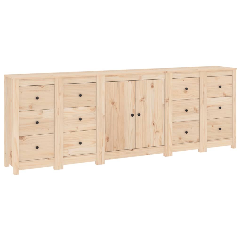 Tarell Pinewood Sideboard Aura Alcove Design