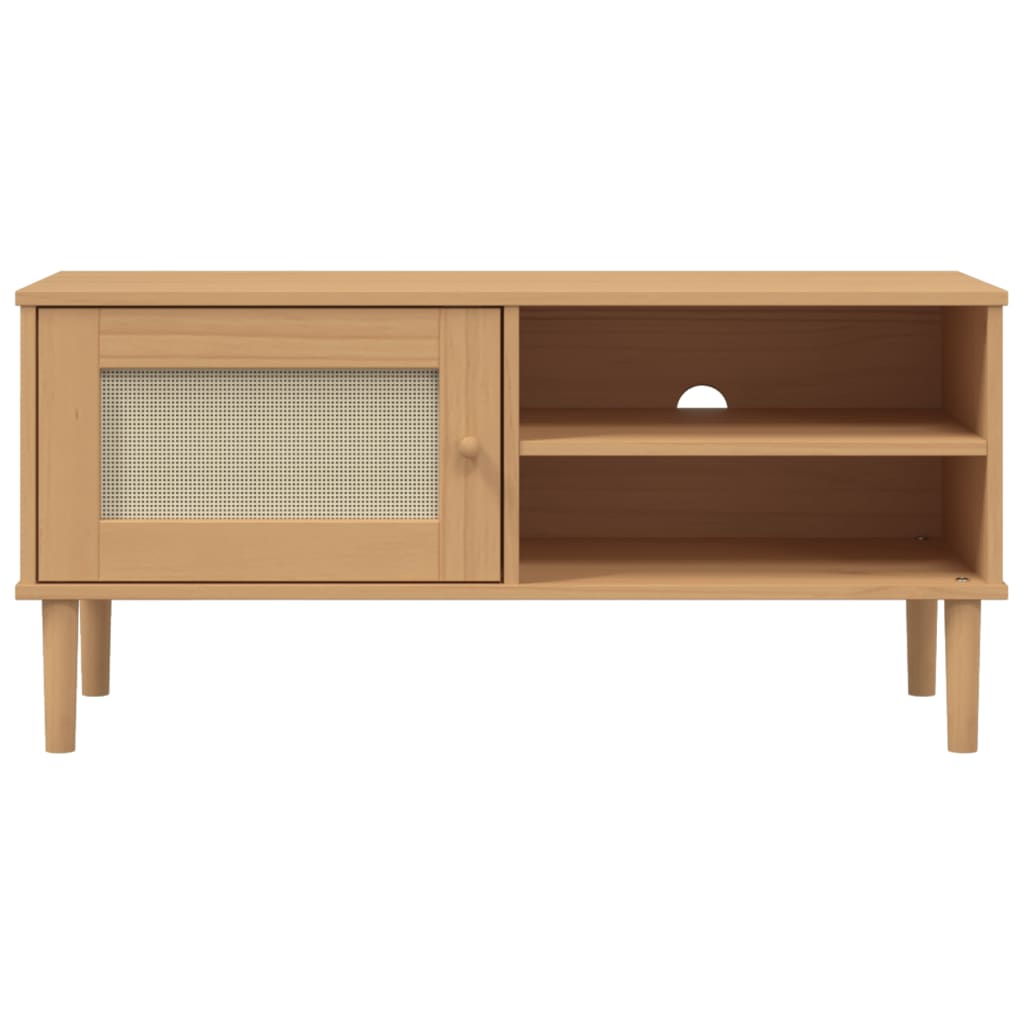 Senja Pinewood - 106cm Brown Aura Alcove Design