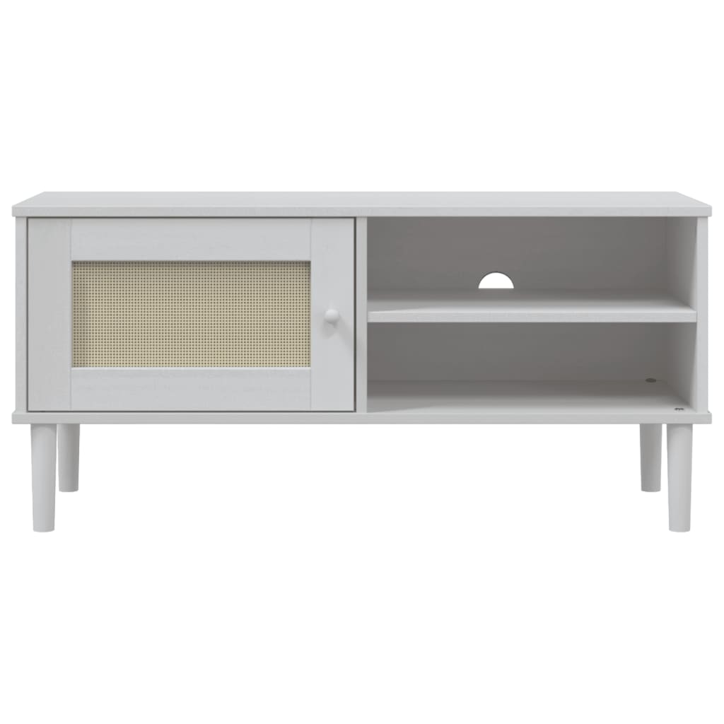 Senja Pinewood - 106cm White Aura Alcove Design