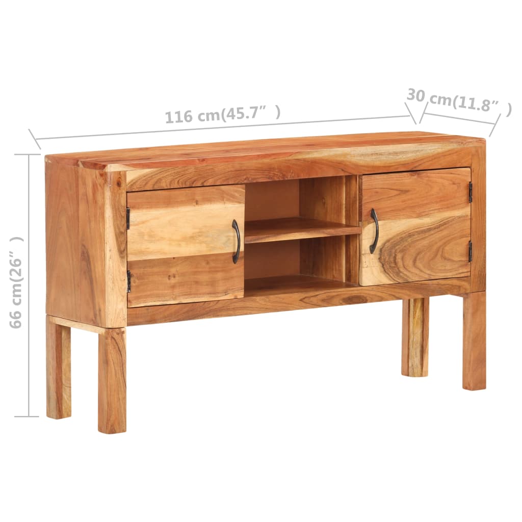 Iluna Acacia Wood Sideboard Aura Alcove Design