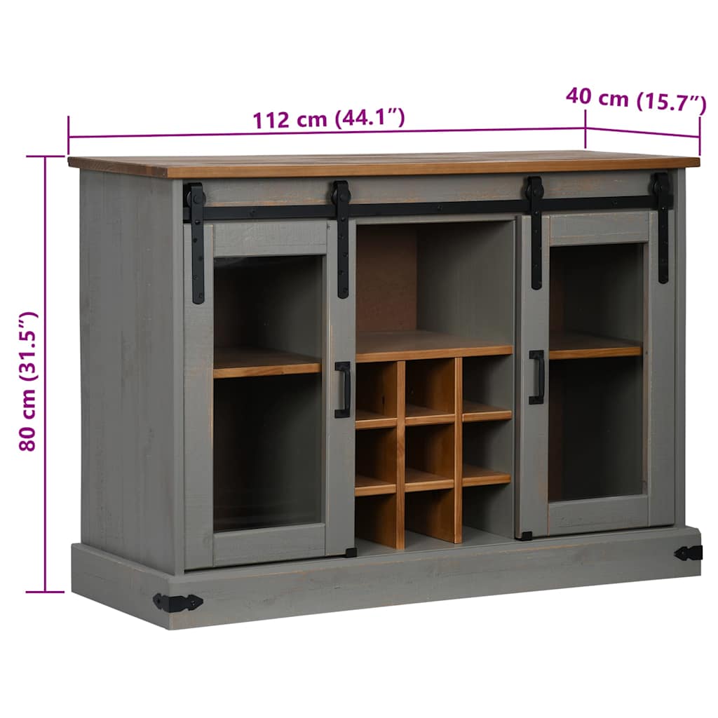 Ambrin Pinewood Sideboard Aura Alcove Design