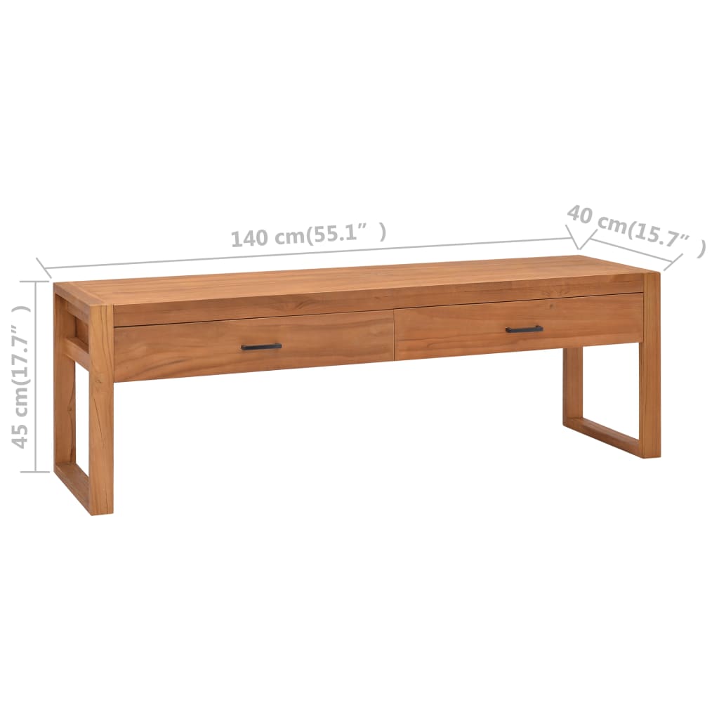 Luri Solid Teak Wood - 140cm Aura Alcove Design