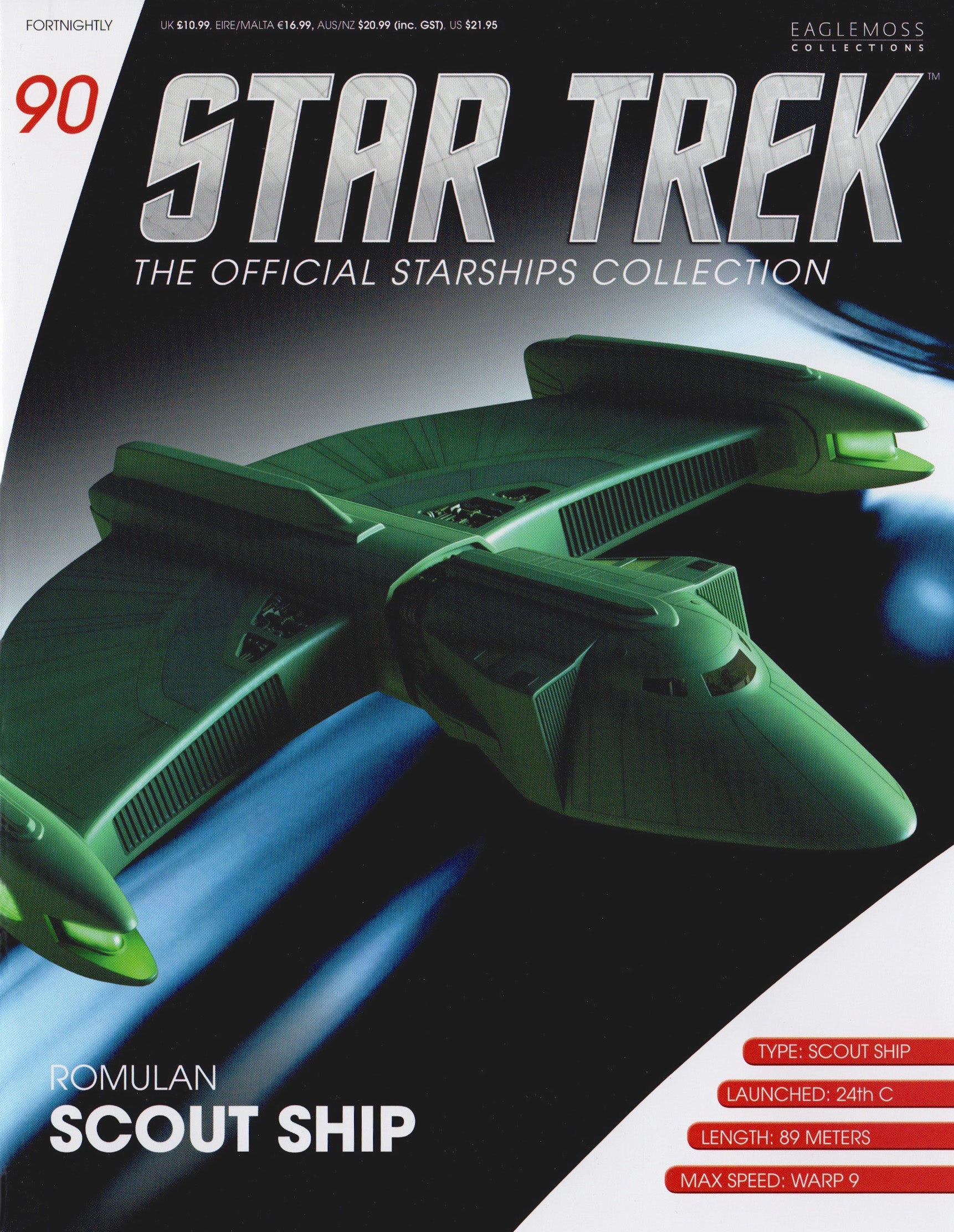 #90 Romulan Scout Die-Cast Model (Eaglemoss / Star Trek) Real Merch
