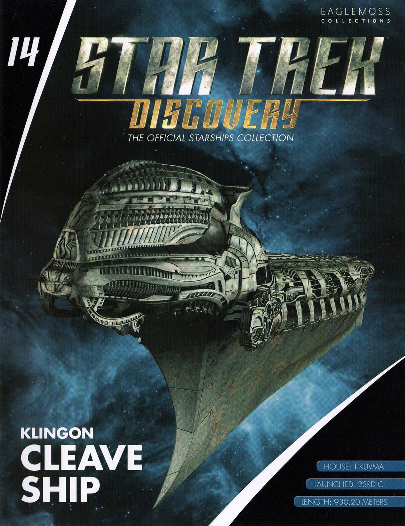 #14 Klingon Cleave Ship Discovery Ships Model Diecast Ship (Eaglemoss / Star Trek) Real Merch