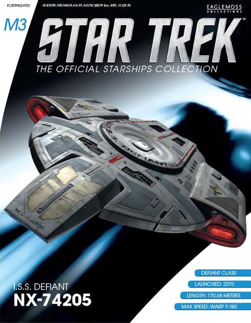 #04 I.S.S. Defiant NX-74205 (Mirror Issue M3) BONUS ISSUE Model Die Cast Ship (Eaglemoss / Star Trek) Real Merch