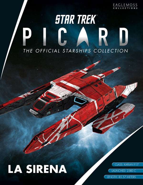 #01 La Sirena (Kaplan F17-class) FC Model Diecast Ship Picard Universe (Eaglemoss / Star Trek) Real Merch