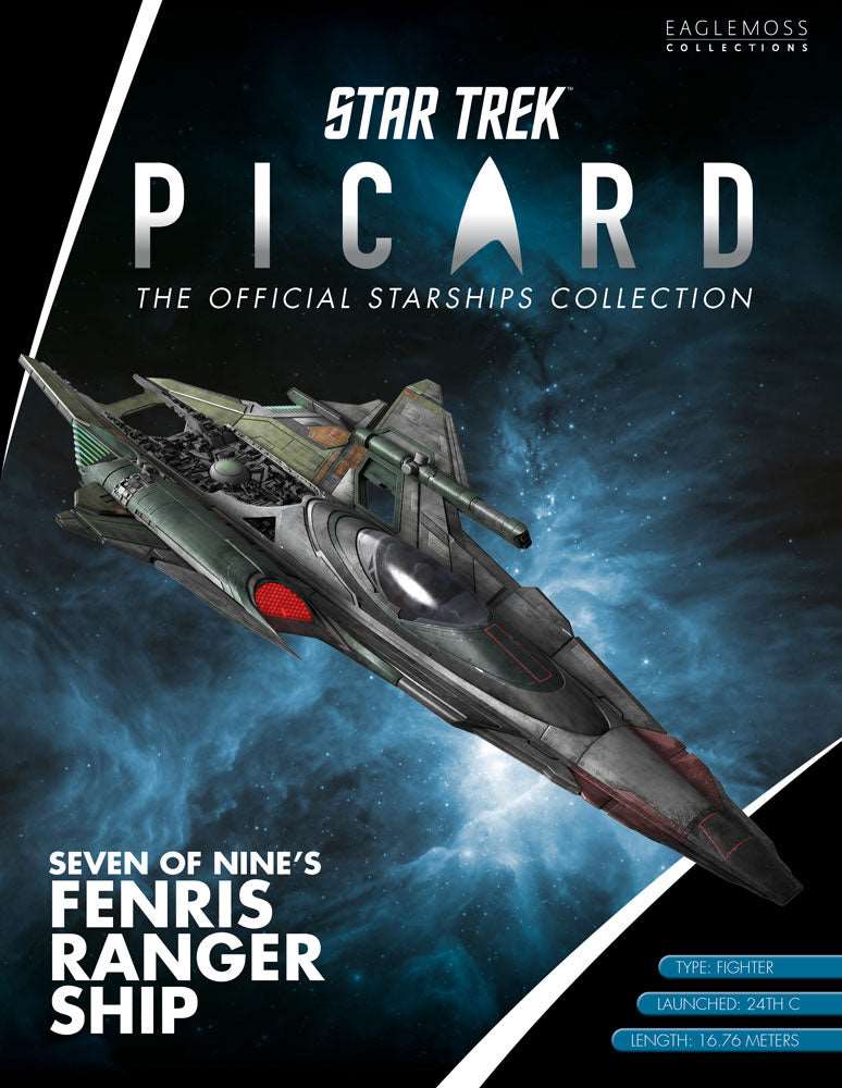 #04 Seven of Nine’s Fenris Ranger Ship Die-Cast Model Picard (Eaglemoss / Star Trek) Real Merch