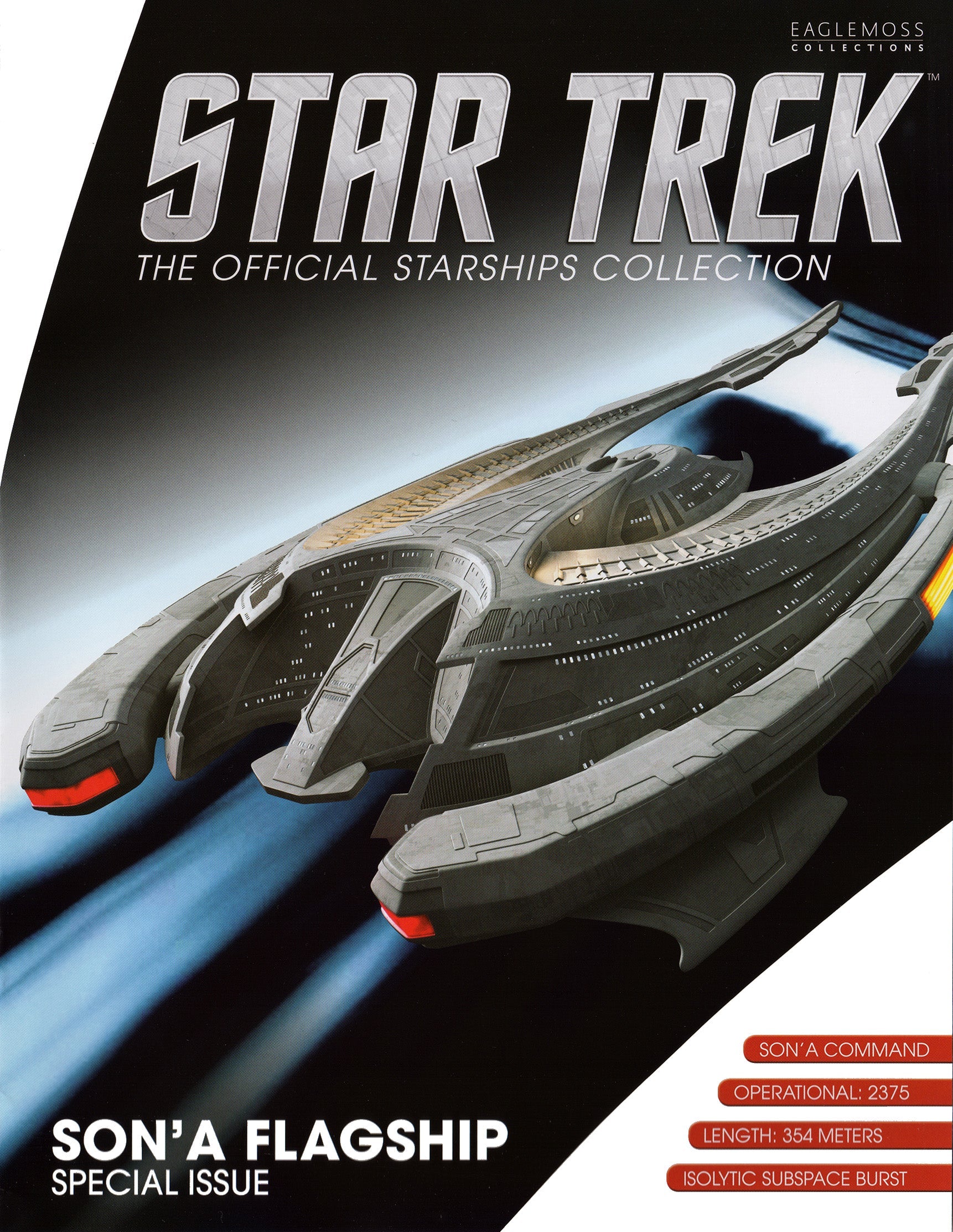 #19 Son'A Flagship Model Die Cast Ship SPECIAL ISSUE (Eaglemoss / Star Trek) Real Merch