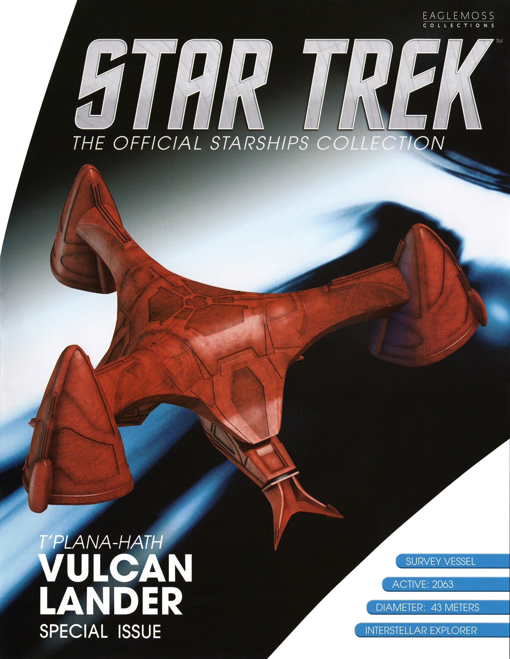 #22 Vulcan Lander (The ‘T’Plana-Hath’) Model Diecast Ship SPECIAL ISSUE (Eaglemoss / Star Trek) Real Merch