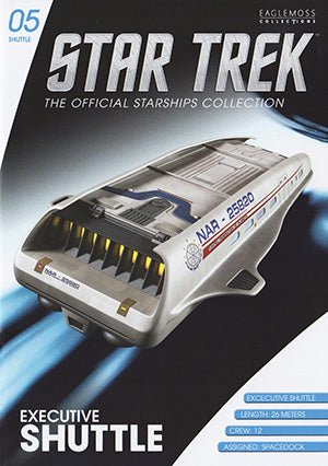 #05 Executive Shuttle NAR-25820 Model Die Cast Shuttlecraft Ship (Eaglemoss / Star Trek) Real Merch