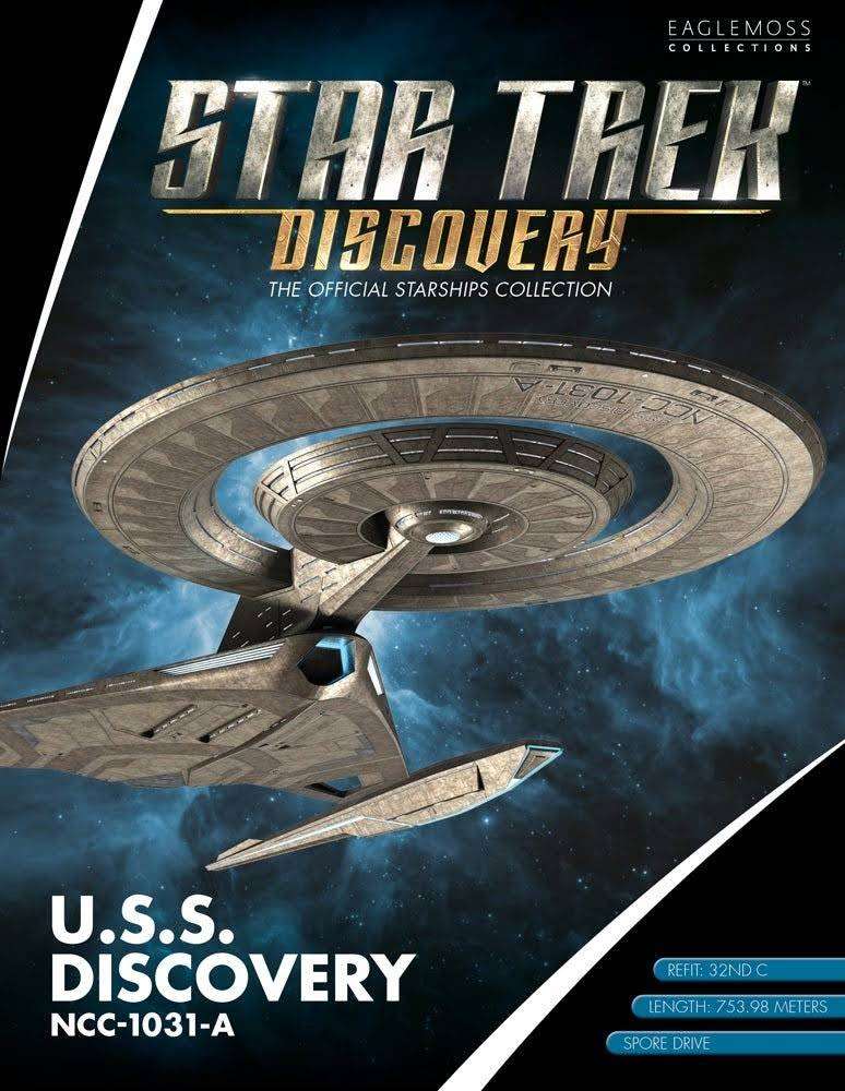 #11 U.S.S. Discovery NCC-1031-A (Crossfield-Class Refit) Model Diecast Ship (Eaglemoss / Star Trek) Real Merch