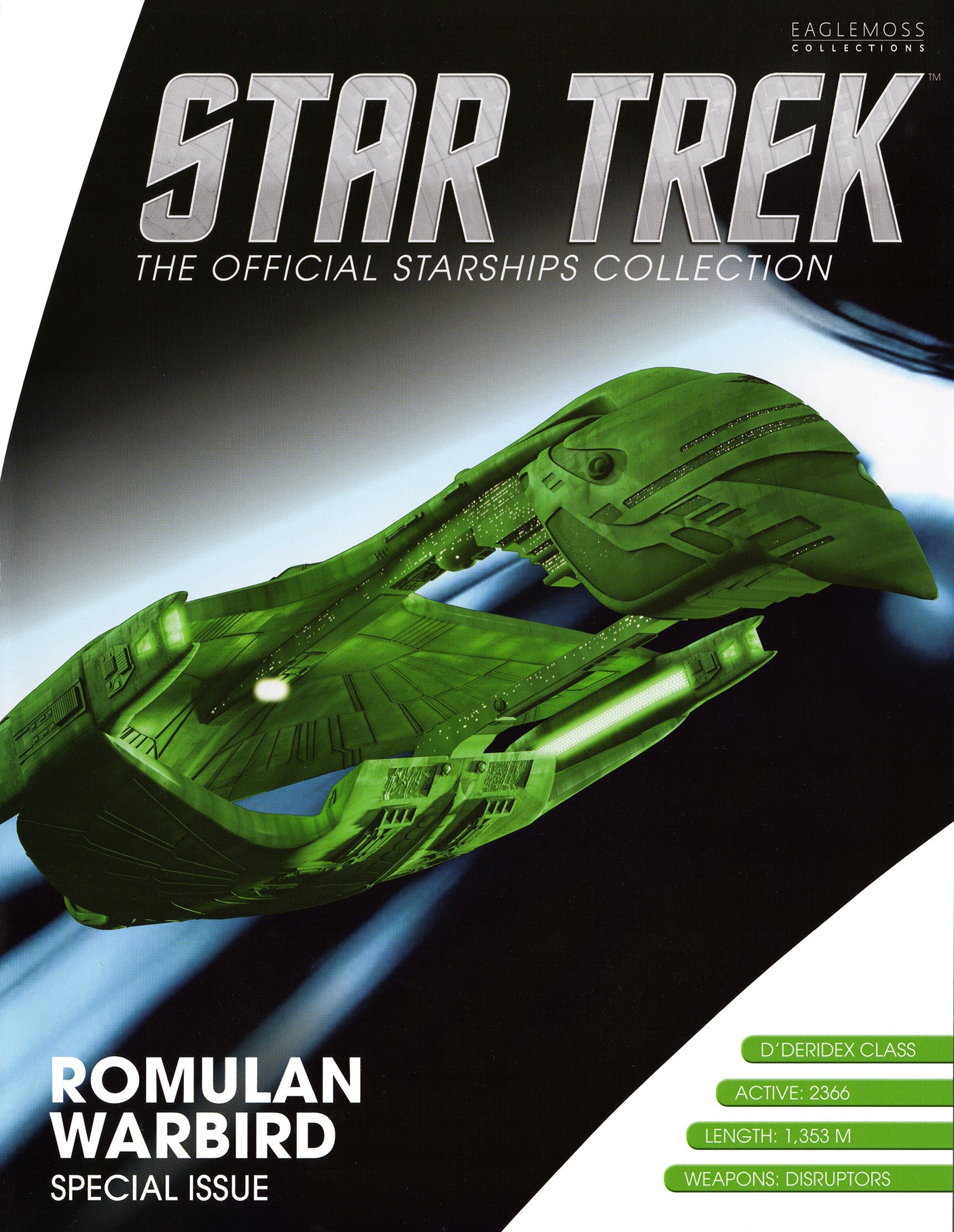 #16 Romulan Warbird XL EDITION Model Diecast Ship (Eaglemoss / Star Trek) Real Merch