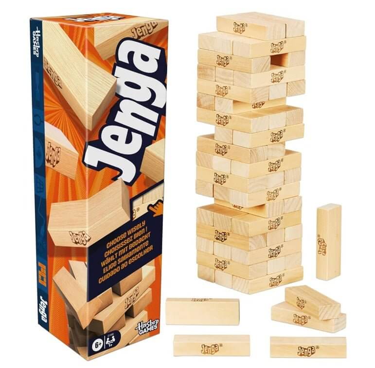 Jenga One Size Classic Block Stacking Game Findel