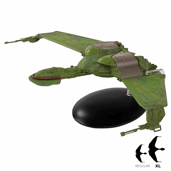 #13 Klingon Bird-of-Prey (B'rel-class) XL EDITION Diecast Model Ship (Eaglemoss / Star Trek) Real Merch