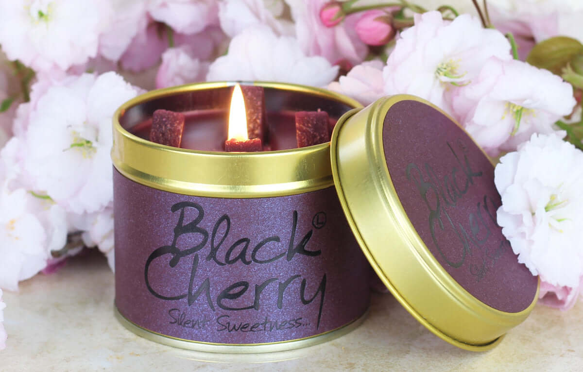 Lily-Flame - Black Cherry Scented Tin Candle Lily-Flame