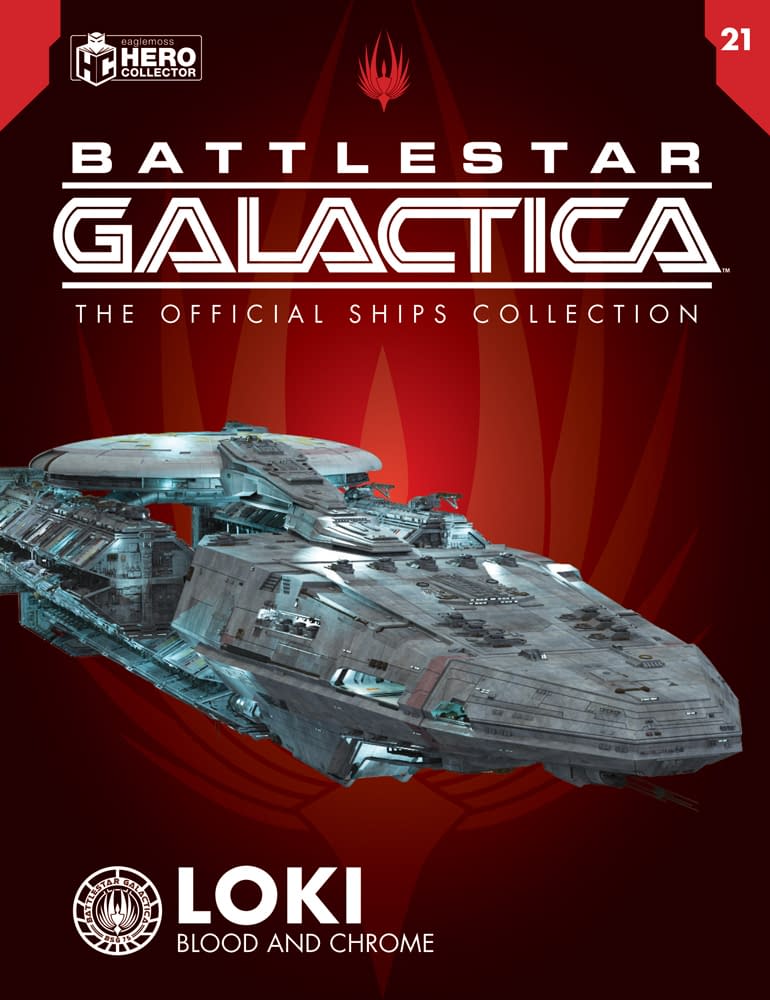 #21 Loki (Blood & Chrome) Diecast Model Ship (Battlestar Galactica The Official Ships Collection Eaglemoss) Real Merch