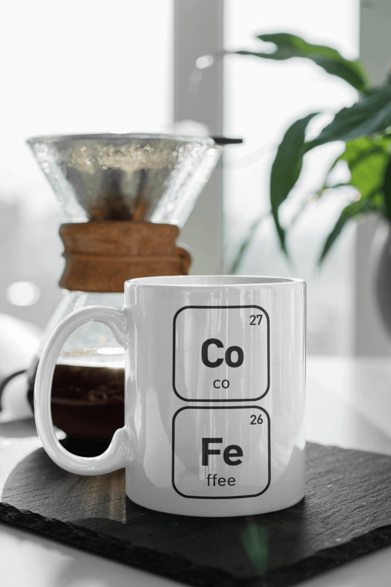 Novelty Periodic Table Element Co Fe Ceramic Mug for Science Lovers - The Imagination ShopGifts > Science Gifts > Science Mugs