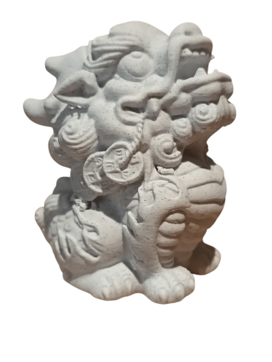 Oriental Style Dragon Stone Effect Ornament PLA The Imagination Shop