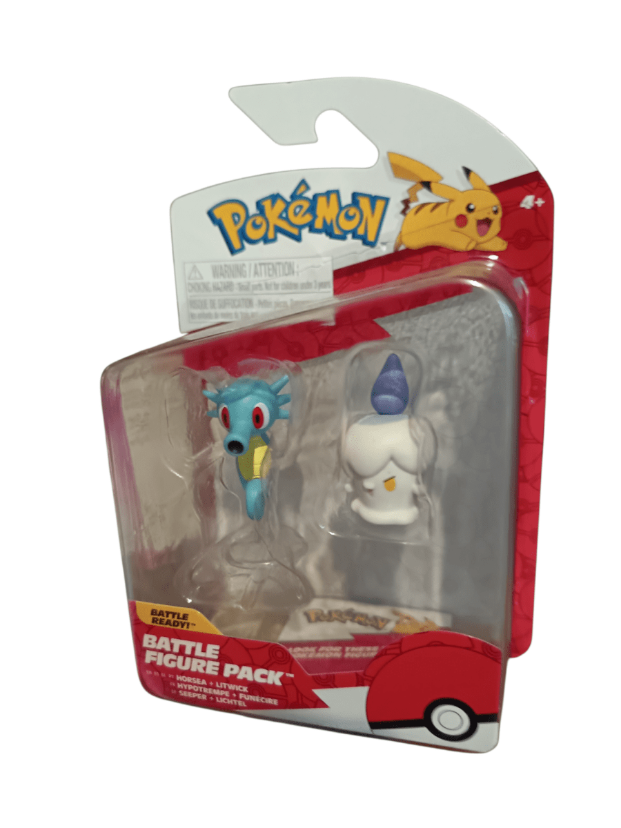 Pokémon Horsea & Litwick Battle Figure Pack Jazwares