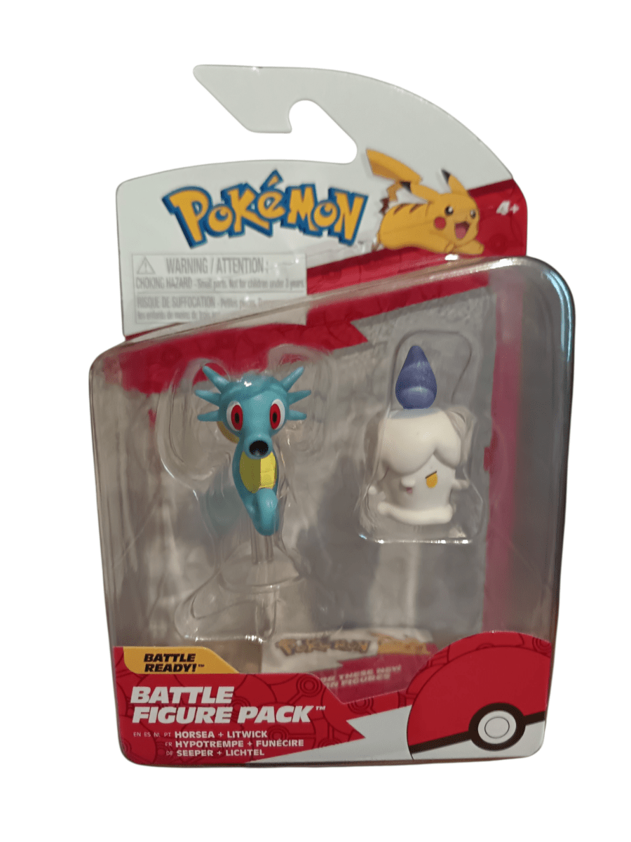 Pokémon Horsea & Litwick Battle Figure Pack Jazwares