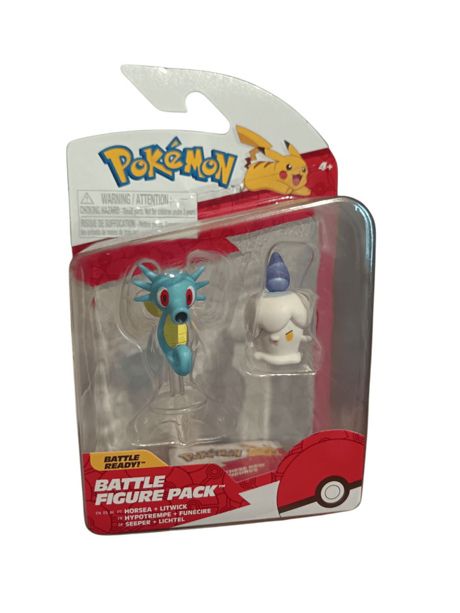 Pokémon Horsea & Litwick Battle Figure Pack Jazwares