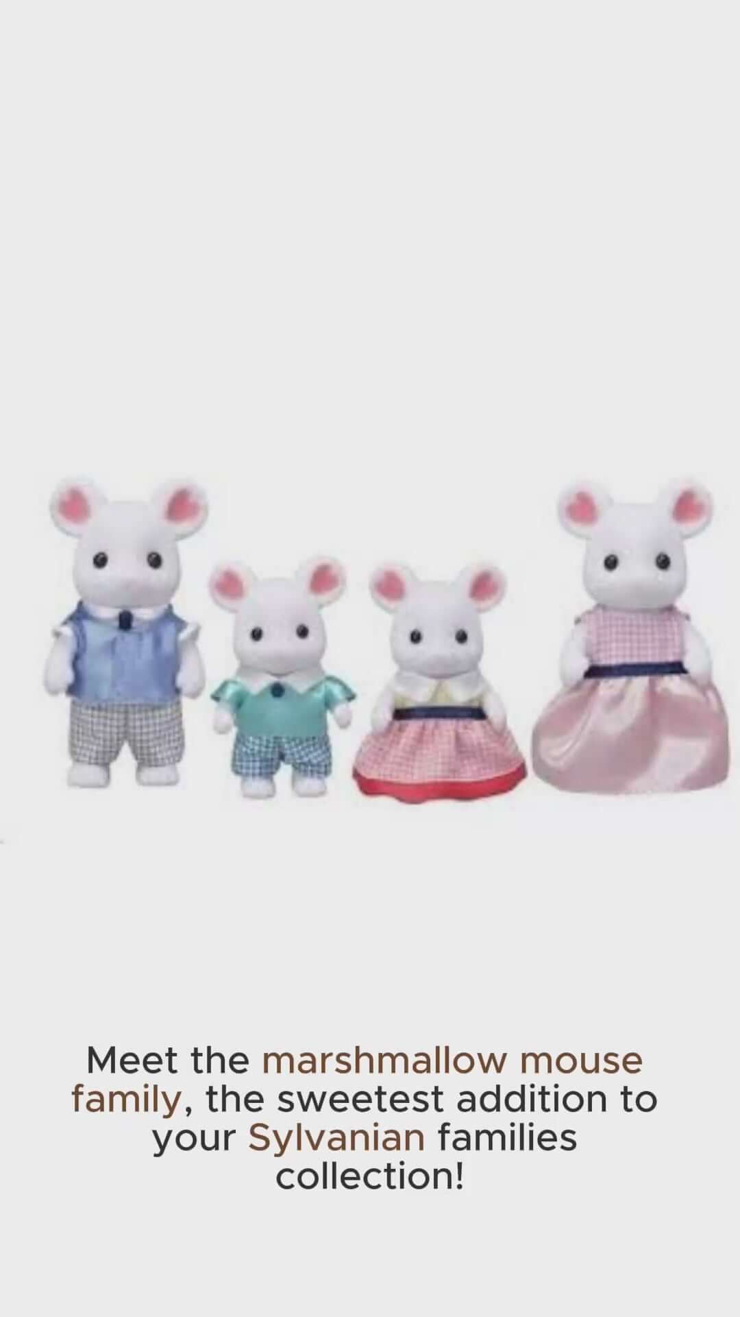 Sylvanian Families - Marshmallow Mouse Family
