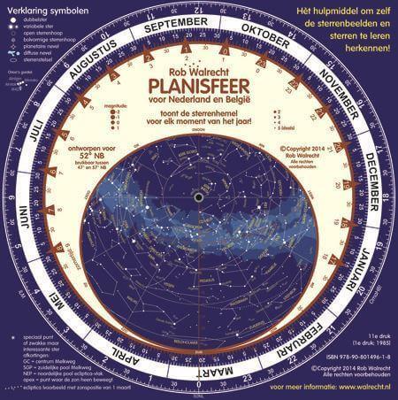 Dutch Planisphere for 52° North (4 pages) Curious Minds