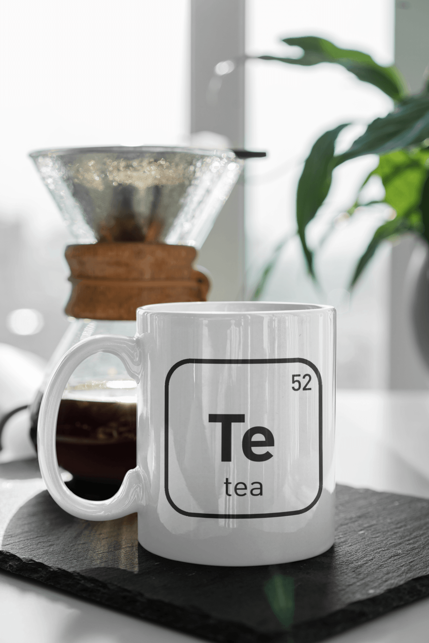 Novelty Periodic Table Element 52 Te Ceramic Mug for Science Lovers Curious Minds