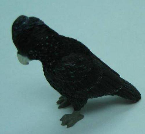 Red Tailed Black Cockatoo Figurine Curious Minds