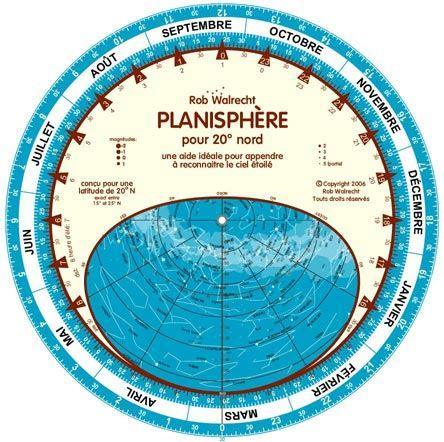 French Planisphère pour 20° Nord Curious Minds