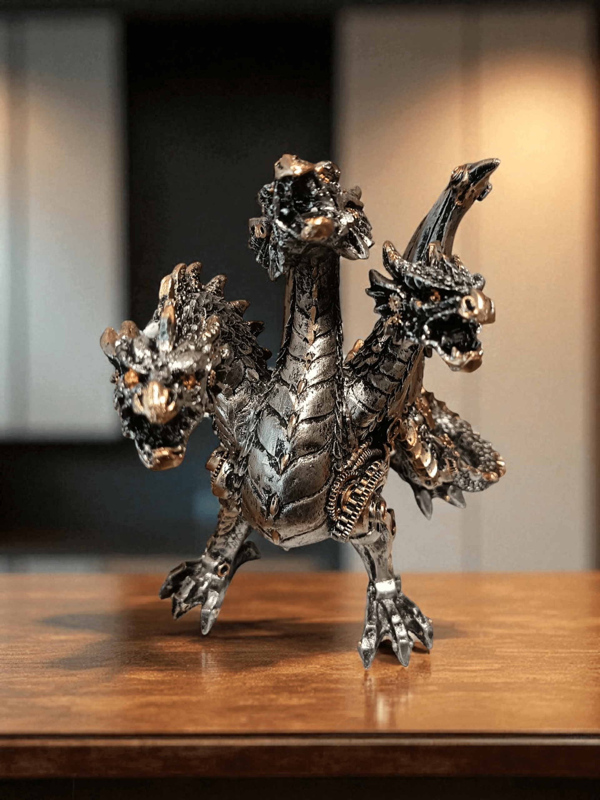 Steam Punk 3 headed Dragon Hydra Ornament Shudehill Giftware